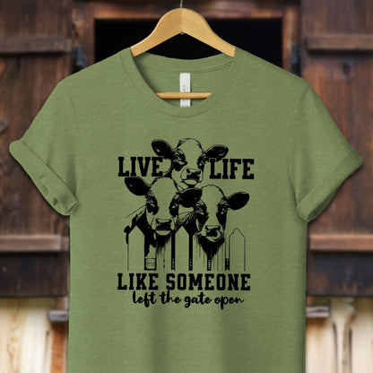 Unisex Shirt Adult T-Shirt / XS / Heather Green Live Life Like Shirt