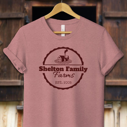 Unisex Shirt Adult T-Shirt / XS / Heather Mauve Personalized Farm/Ranch Shirt