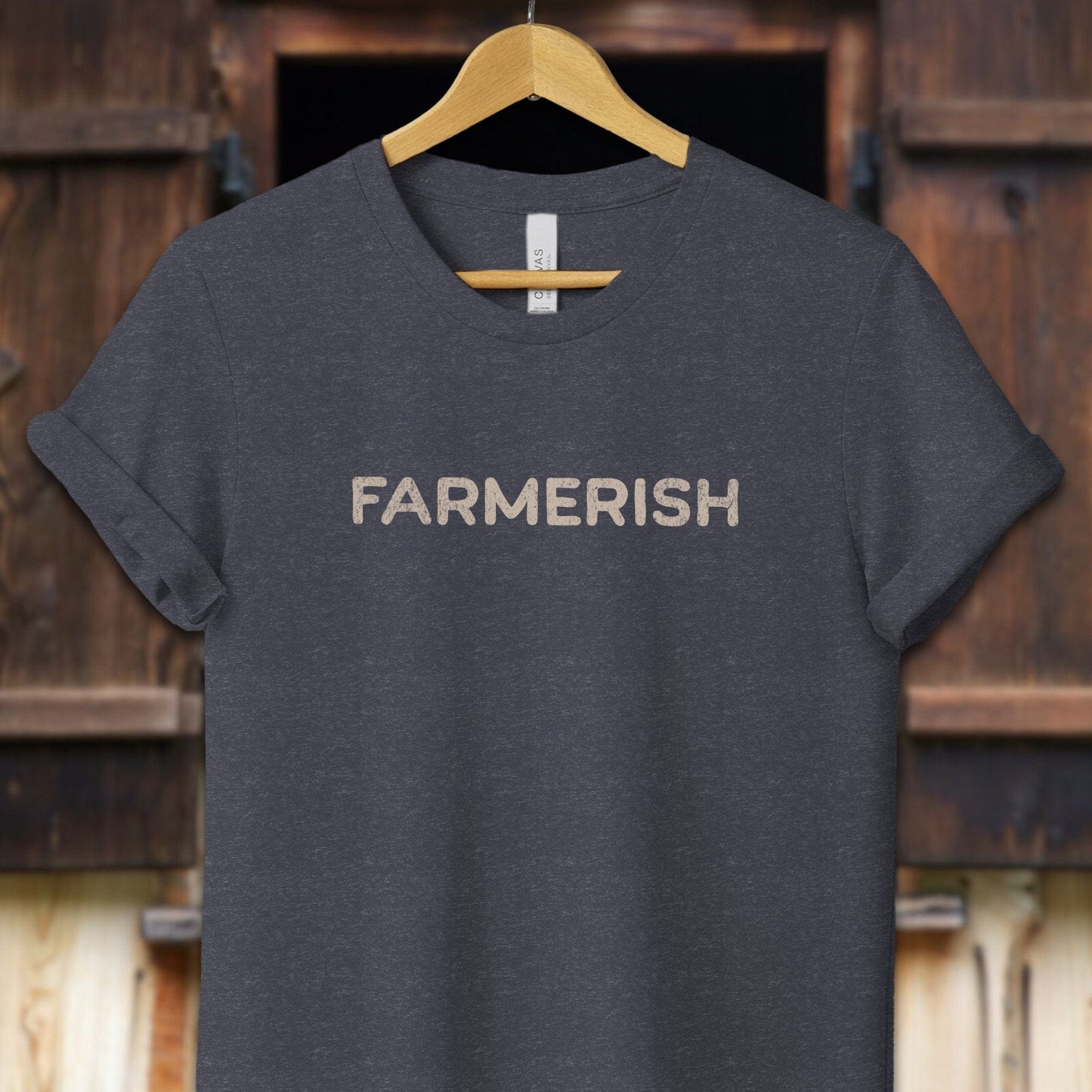 Unisex Shirt Adult T-Shirt / XS / Heather Navy Farmerish Shirt