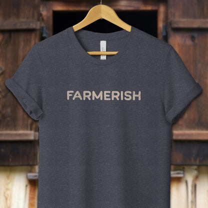 Unisex Shirt Adult T-Shirt / XS / Heather Navy Farmerish Shirt