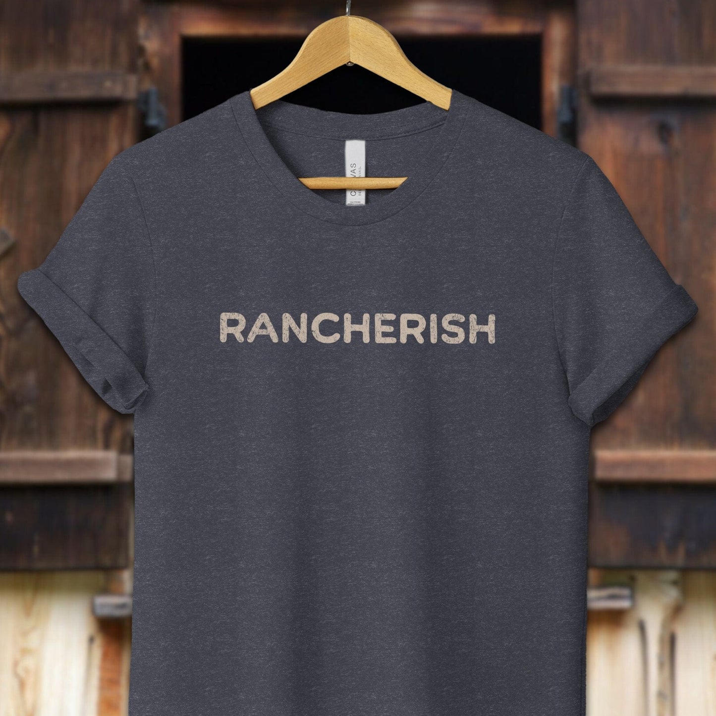 Unisex Shirt Adult T-Shirt / XS / Heather Navy Rancherish Shirt