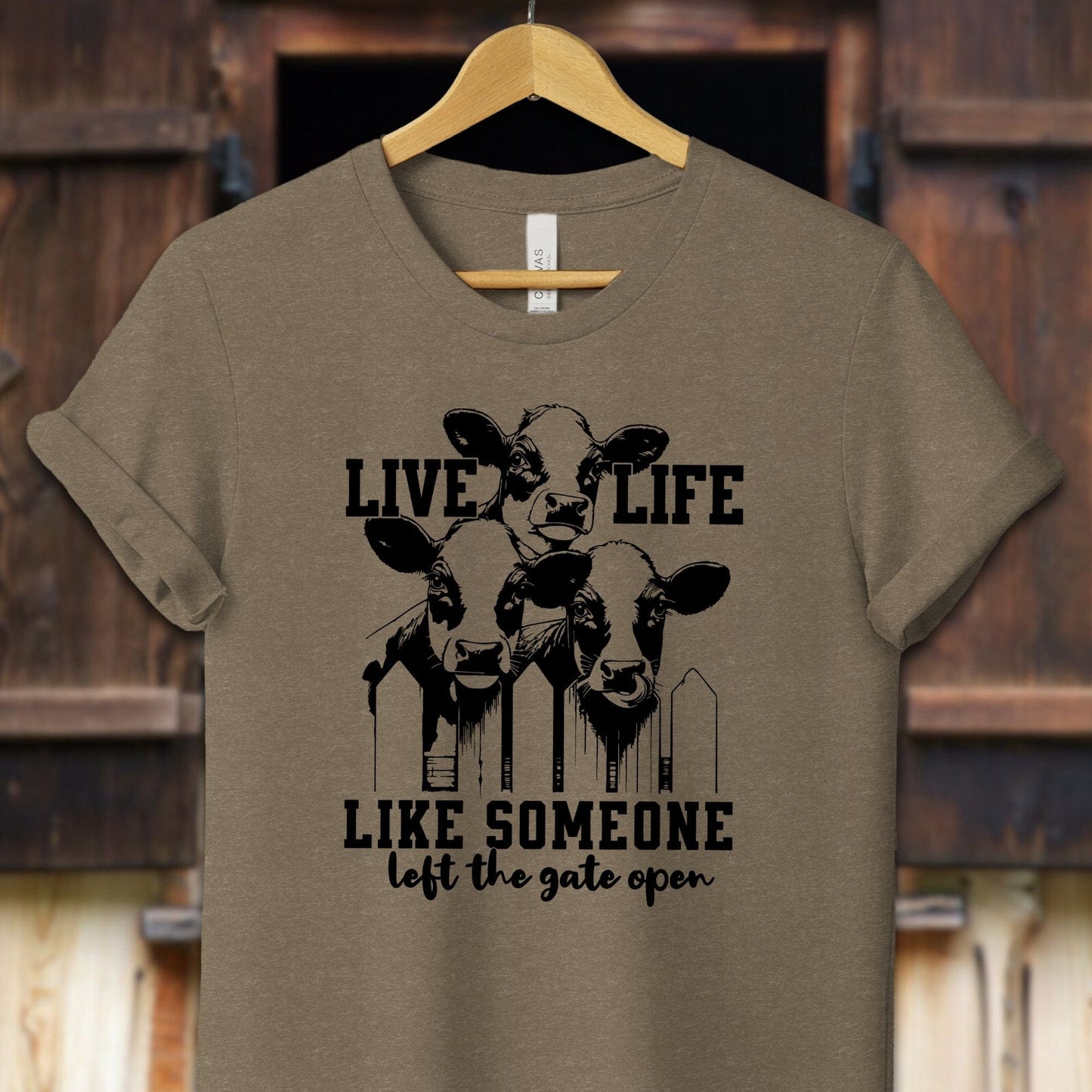 Unisex Shirt Adult T-Shirt / XS / Heather Olive Live Life Like Shirt