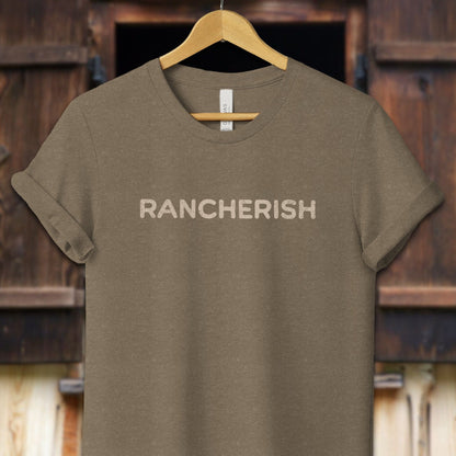 Unisex Shirt Adult T-Shirt / XS / Heather Olive Rancherish Shirt