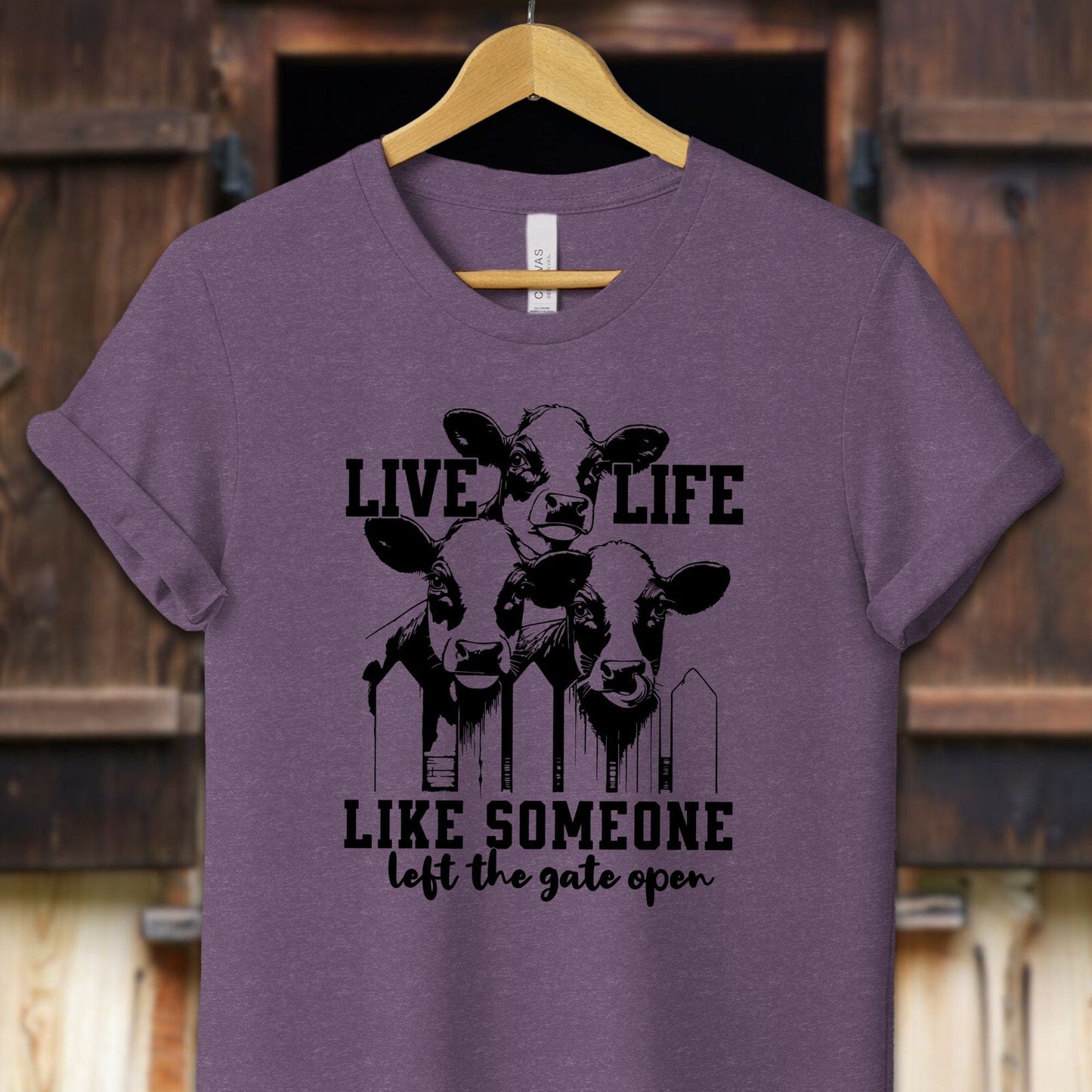 Unisex Shirt Adult T-Shirt / XS / Heather Team Purple Live Life Like Shirt