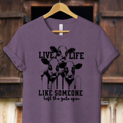 Unisex Shirt Adult T-Shirt / XS / Heather Team Purple Live Life Like Shirt