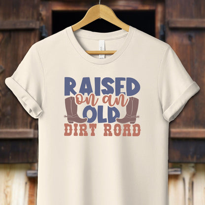 Unisex Shirt Adult T-Shirt / XS / Natural Raised on an Old Dirt Road Shirt