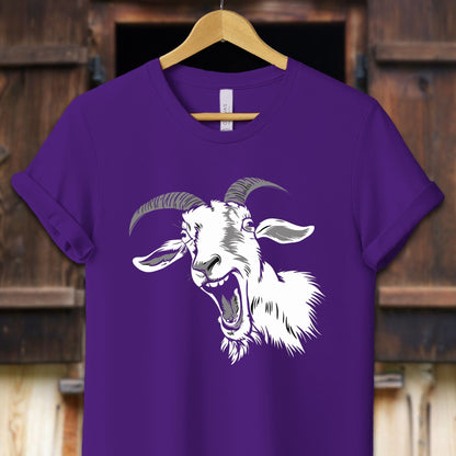 Unisex Shirt Adult T-Shirt / XS / Team Purple Screaming Goat Shirt