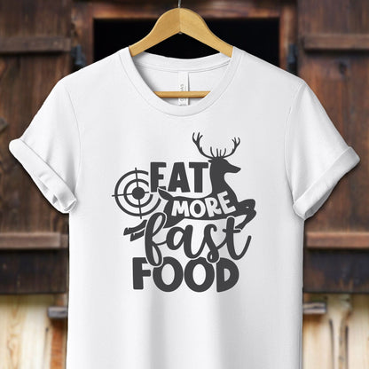 Unisex Shirt Adult T-Shirt / XS / White Eat More Fast Food Shirt