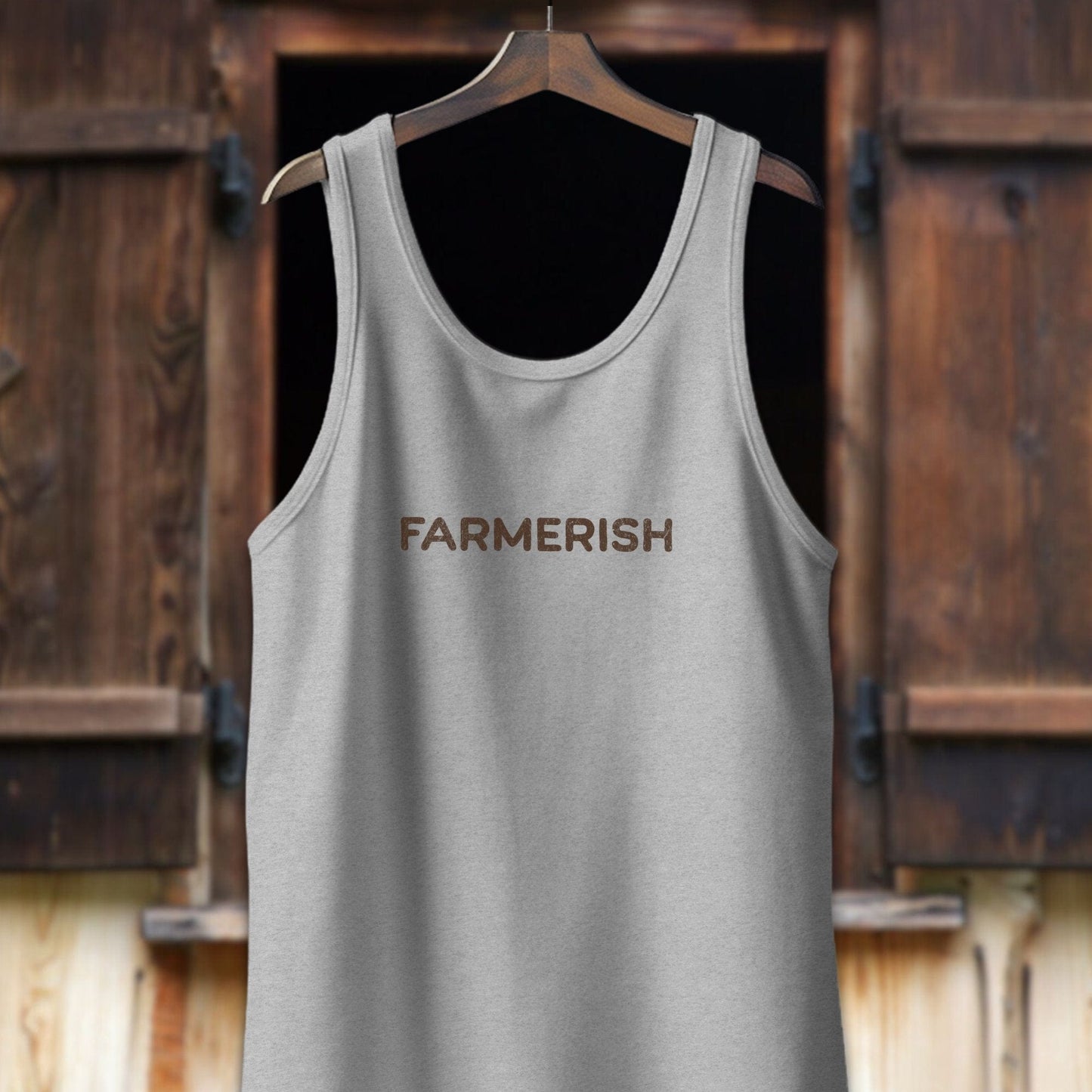 Unisex Shirt Adult Tank Top / XS / Athletic Heather Farmerish Shirt