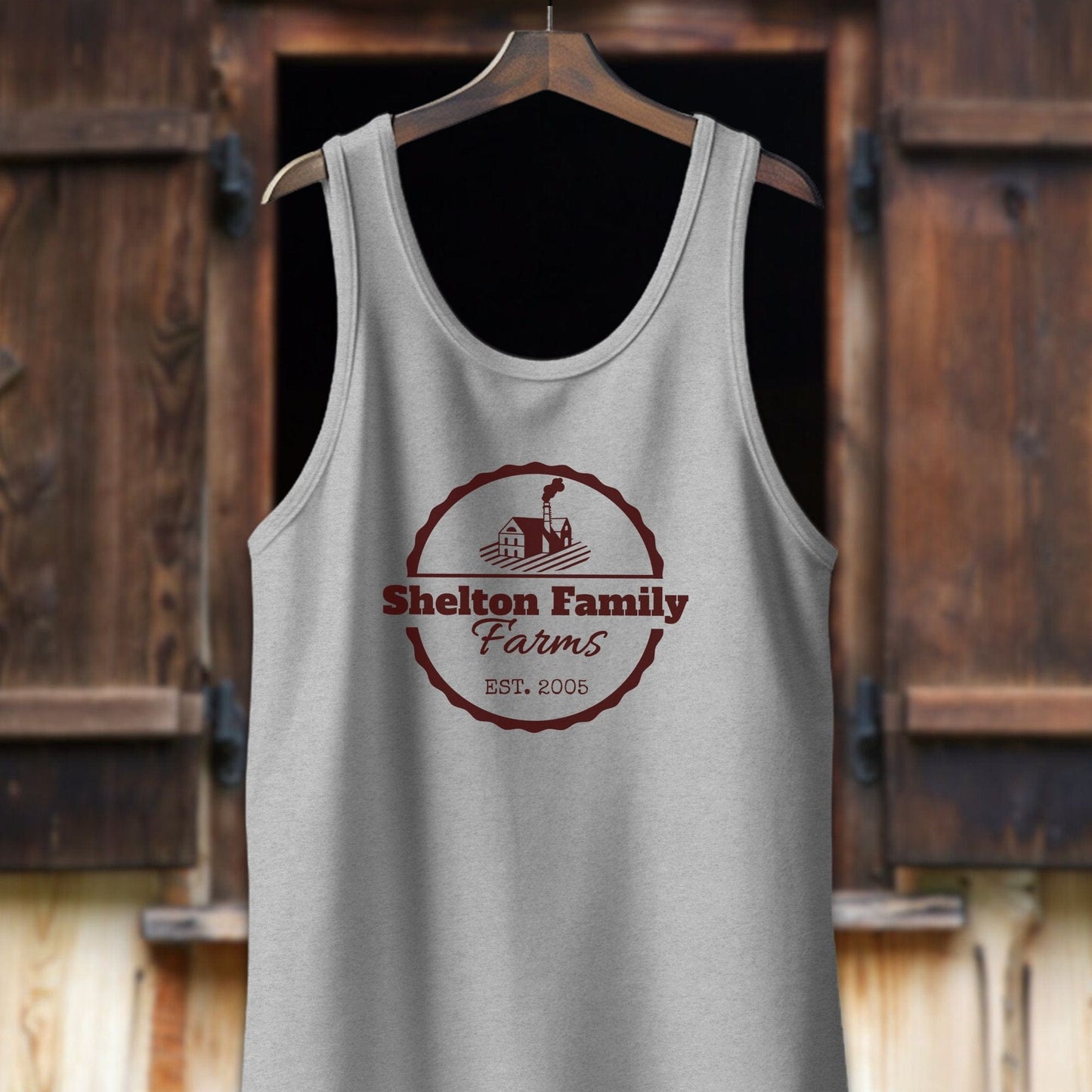 Unisex Shirt Adult Tank Top / XS / Athletic Heather Personalized Farm/Ranch Shirt