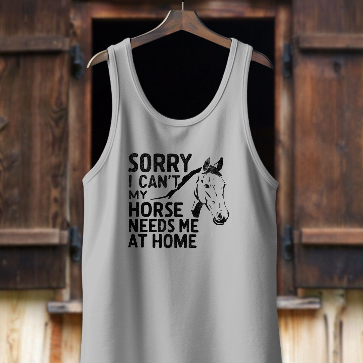 Unisex Shirt Adult Tank Top / XS / Athletic Heather Sorry I Can't Shirt