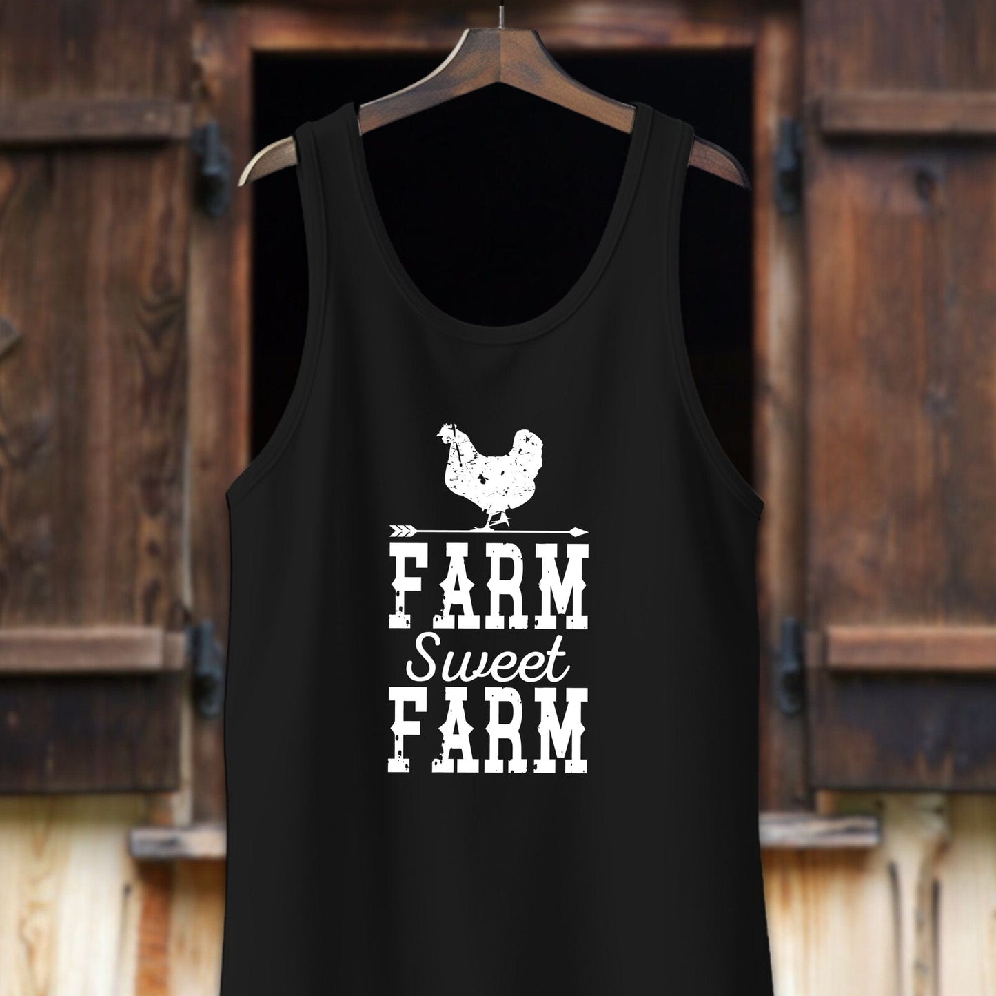 Unisex Shirt Adult Tank Top / XS / Black Farm Sweet Farm Shirt