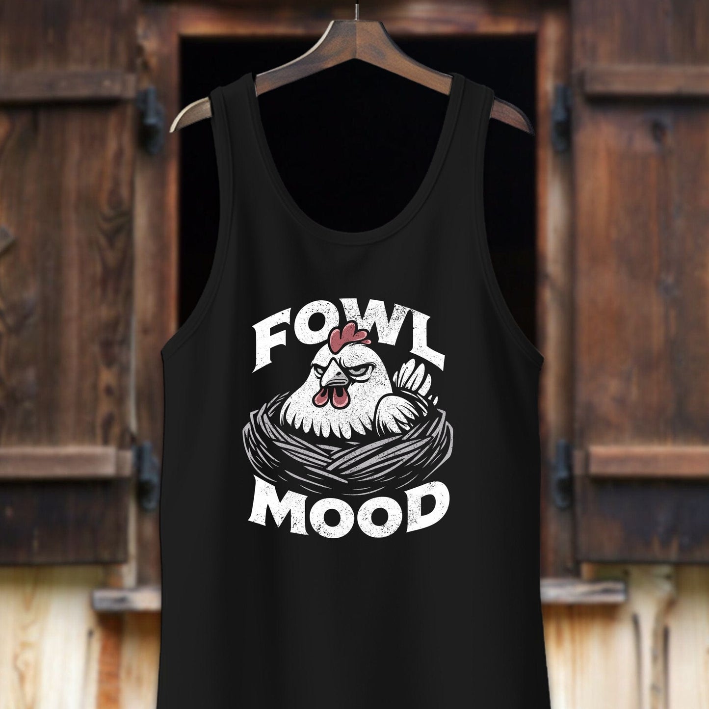 Unisex Shirt Adult Tank Top / XS / Black Fowl Mood Shirt