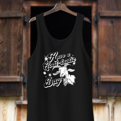 Unisex Shirt Adult Tank Top / XS / Black Have a Goat-tastic Day Shirt