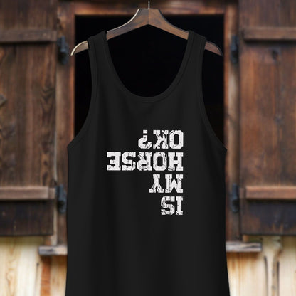 Unisex Shirt Adult Tank Top / XS / Black Is My Horse OK Shirt