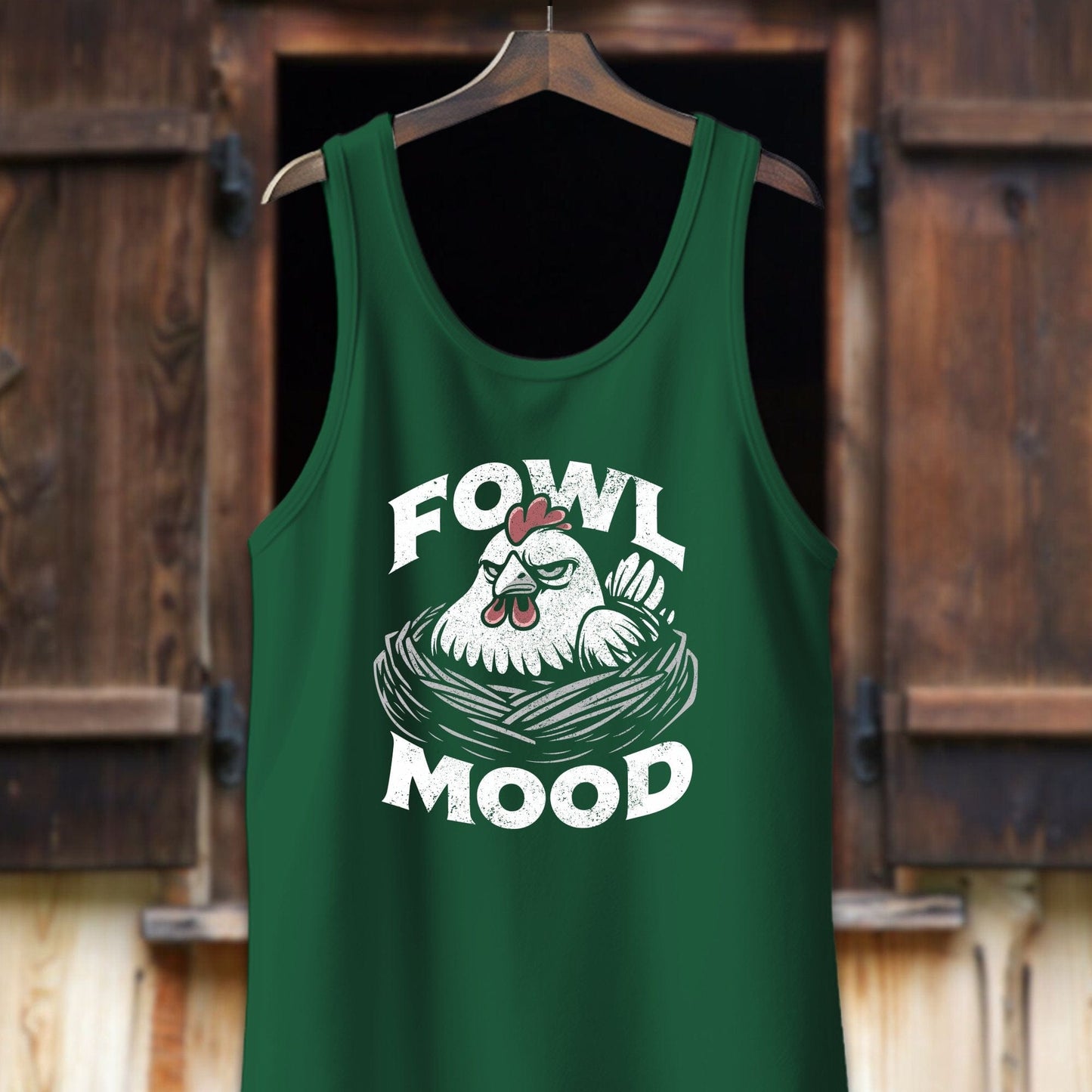 Unisex Shirt Adult Tank Top / XS / Kelly Fowl Mood Shirt