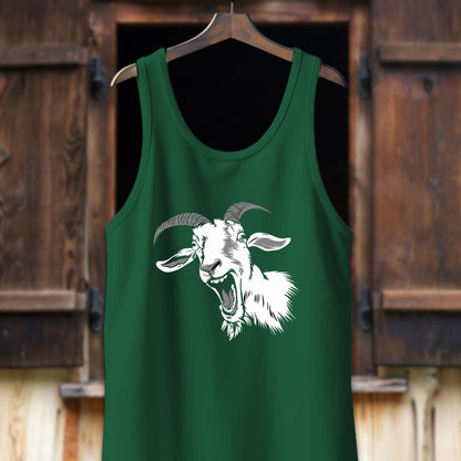 Unisex Shirt Adult Tank Top / XS / Kelly Screaming Goat Shirt