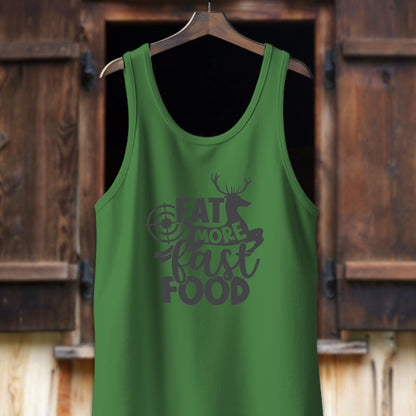 Unisex Shirt Adult Tank Top / XS / Leaf Eat More Fast Food Shirt