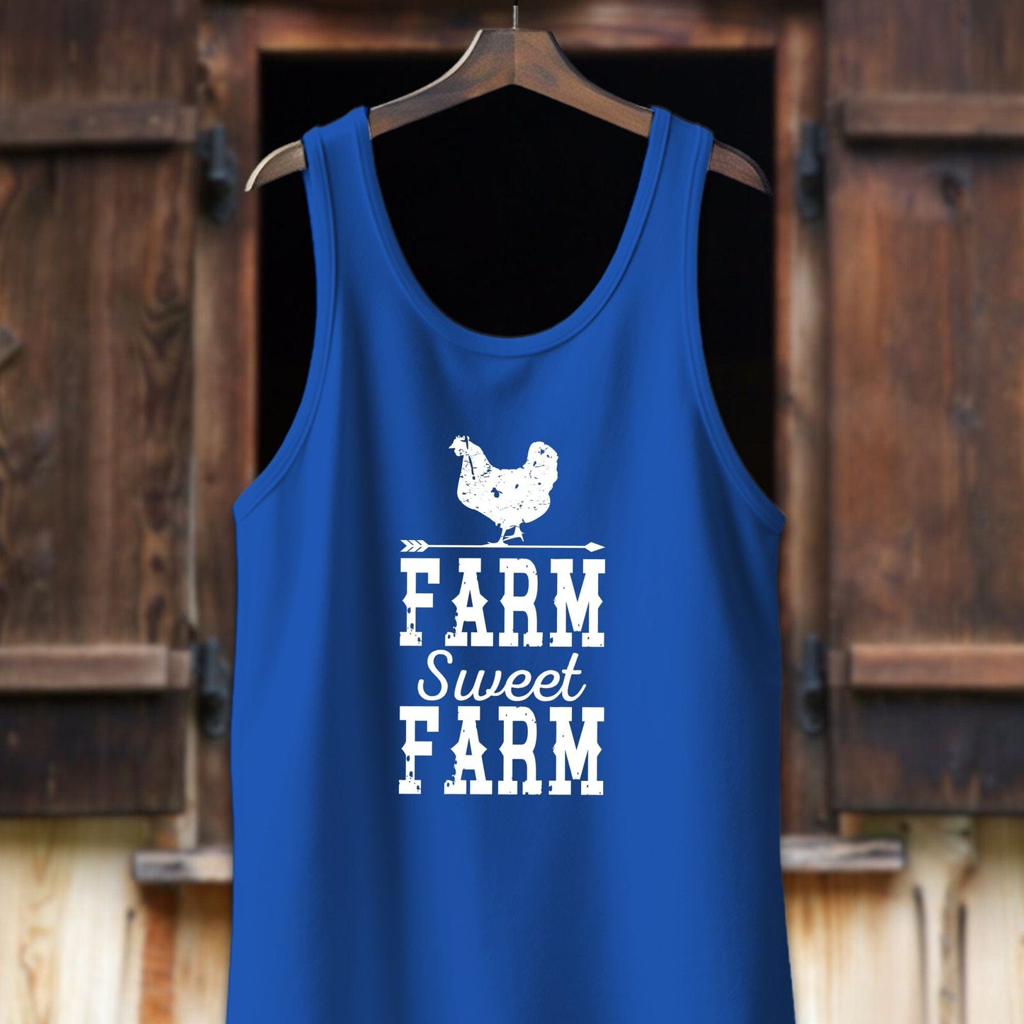 Unisex Shirt Adult Tank Top / XS / True Royal Farm Sweet Farm Shirt