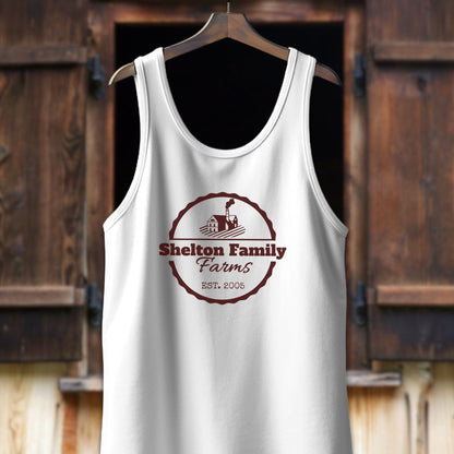 Unisex Shirt Adult Tank Top / XS / White Personalized Farm/Ranch Shirt