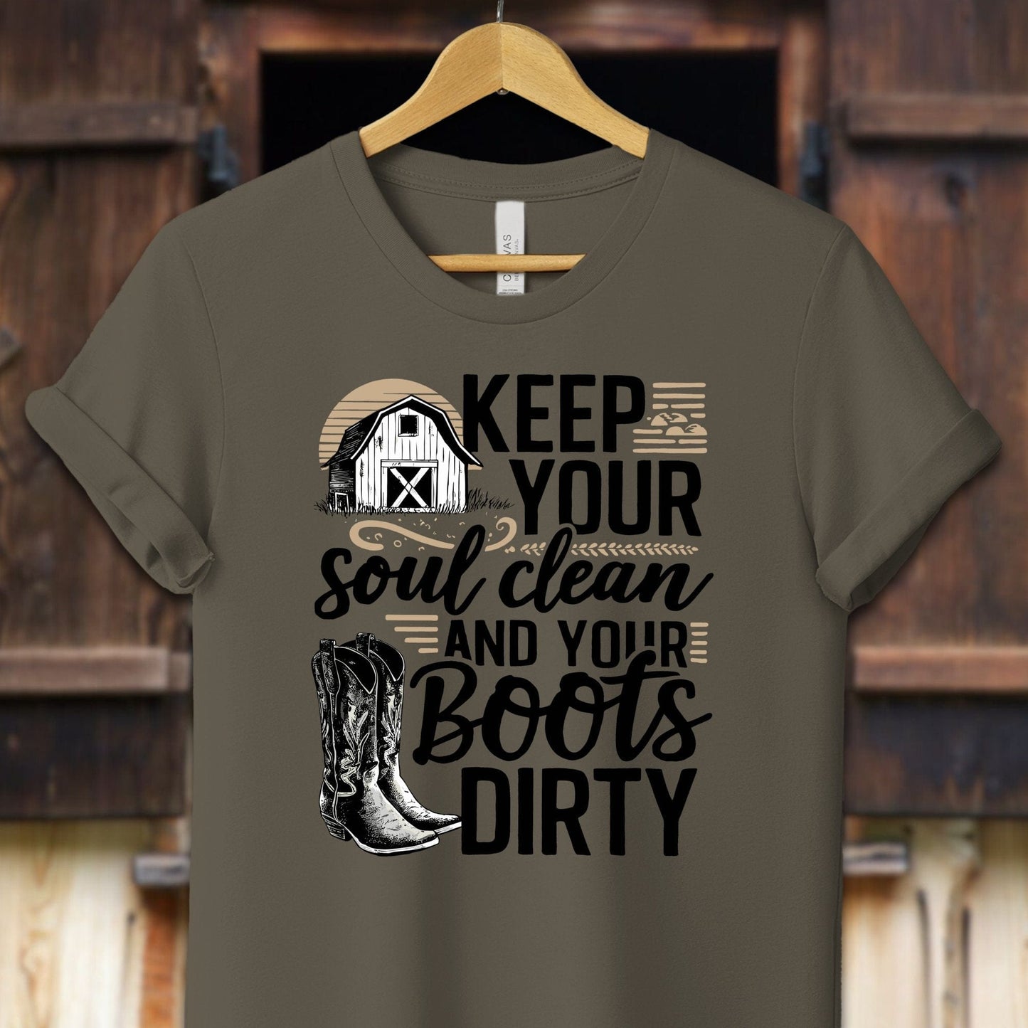 Unisex Shirt Clean Soul and Dirty Boots Shirt