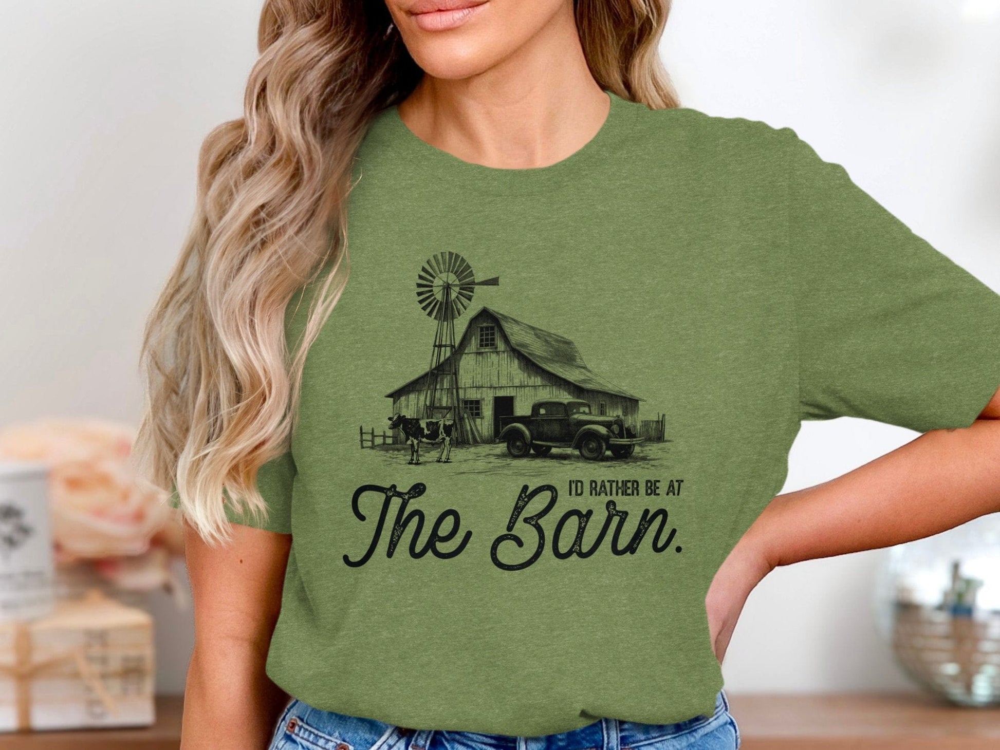 Unisex Shirt I'd Rather Be At The Barn Shirt