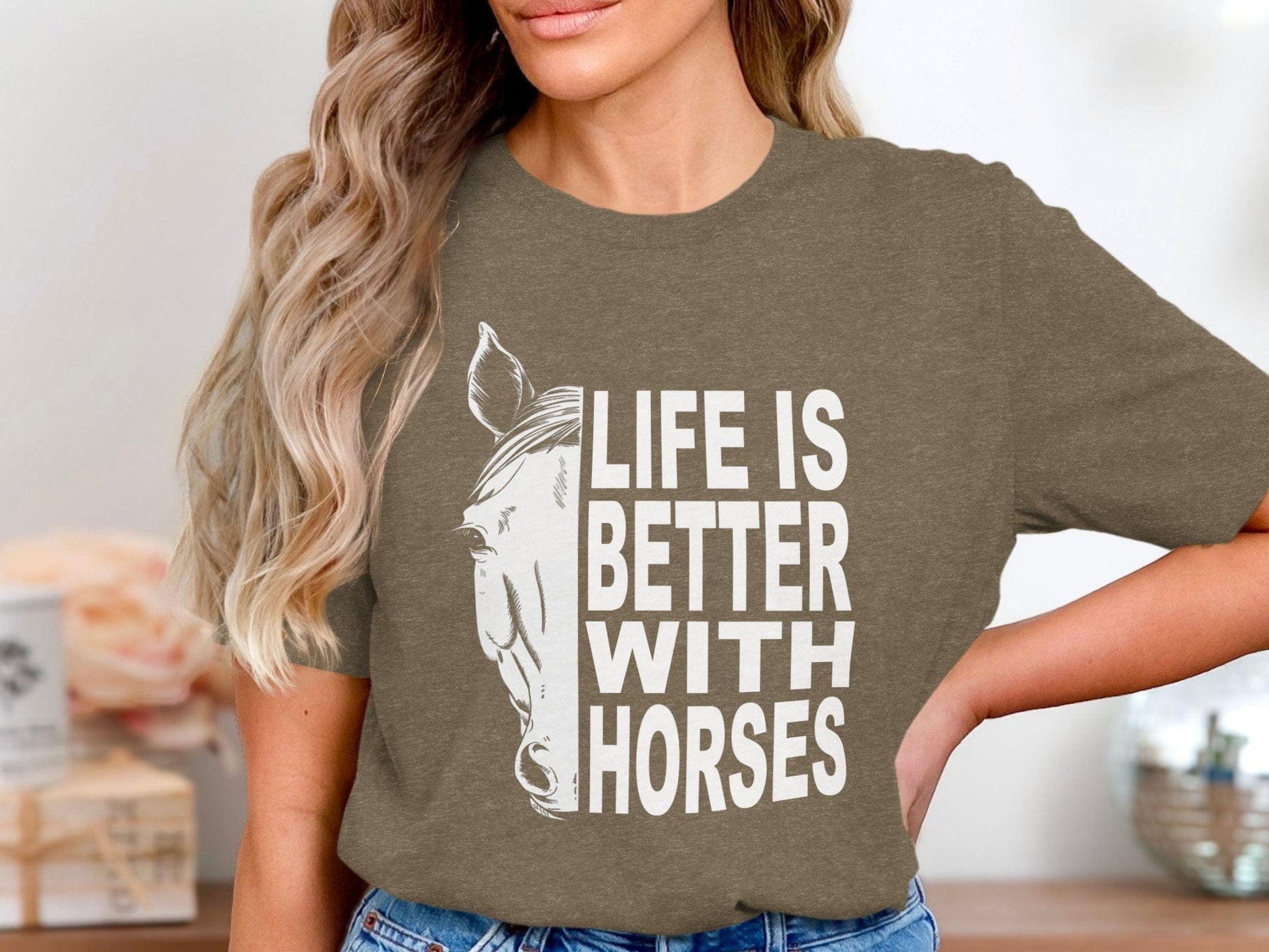 Unisex Shirt Life Is Better With Horses Shirt