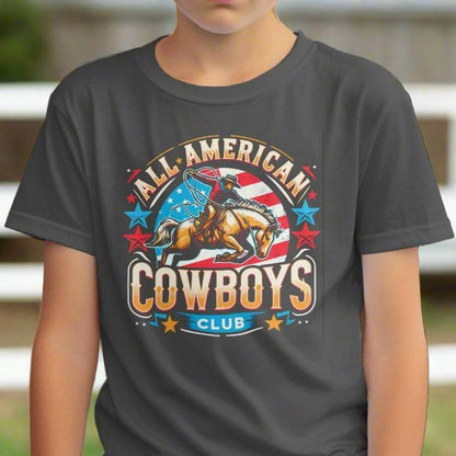 Youth Shirts All American Cowboys Club - Youth Shirt