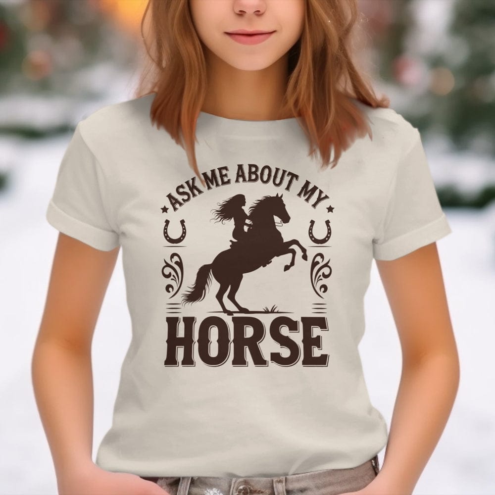 Youth Shirts Ask Me About My Horse Shirt