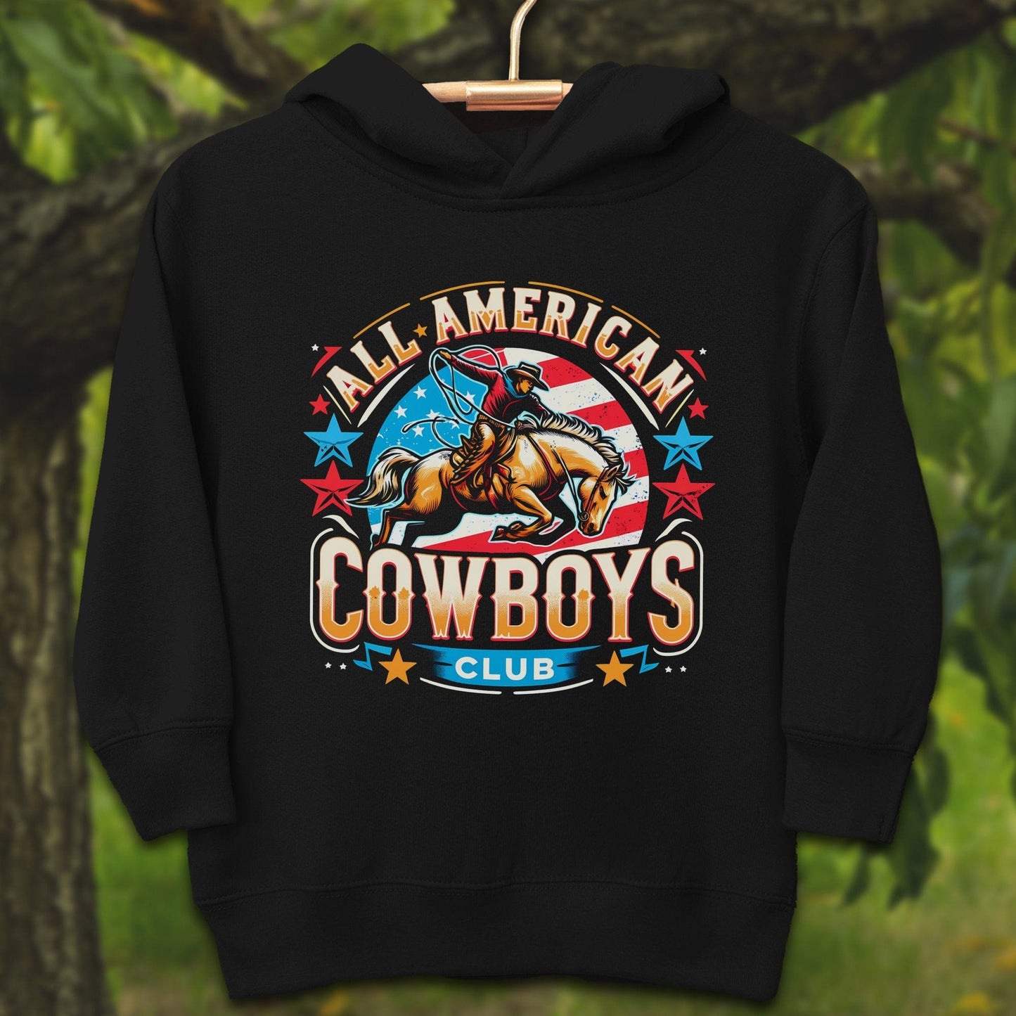 Youth Shirts Hooded Sweatshirt Toddler / 2T / Black All American Cowboys Club - Youth Shirt