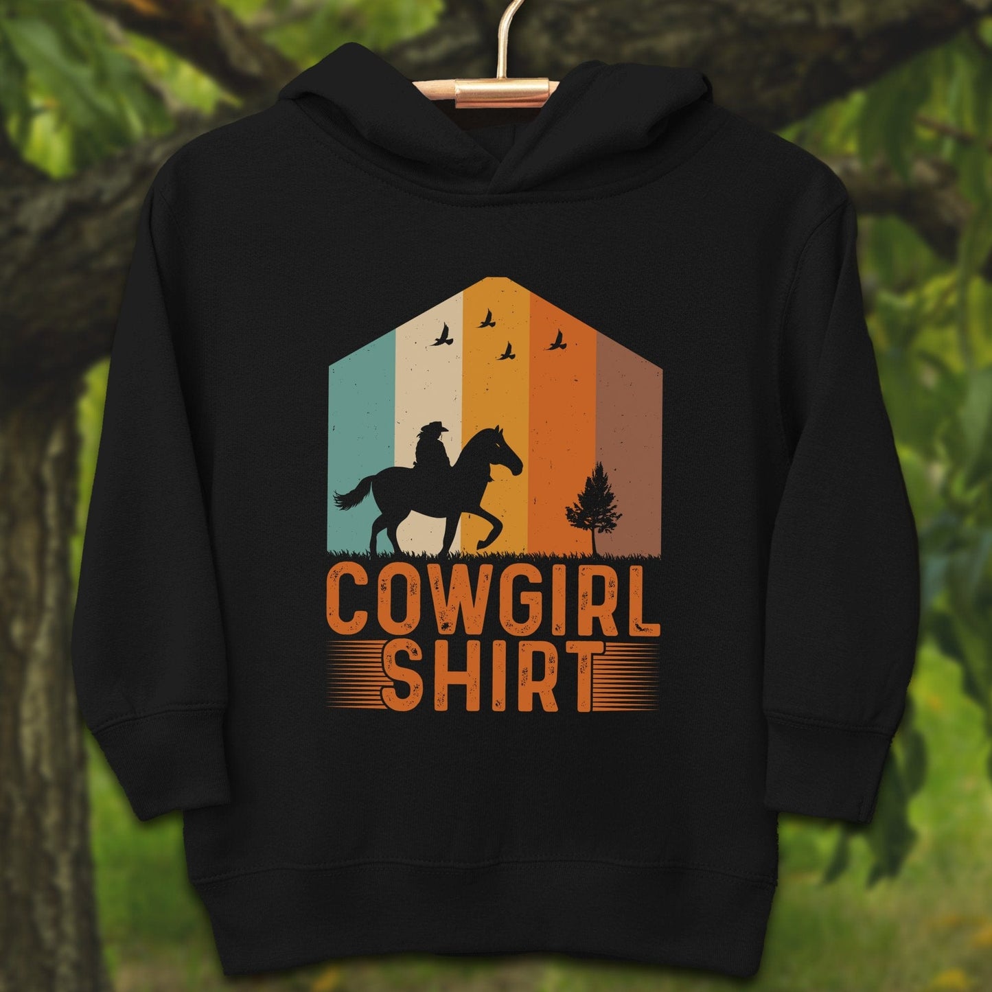 Youth Shirts Hooded Sweatshirt Toddler / 2T / Black Cowgirl - Youth Shirt