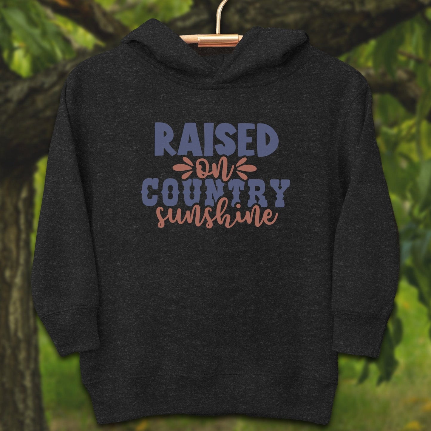 Youth Shirts Hooded Sweatshirt Toddler / 2T / Black Raised on Country Sunshine - Youth Shirt