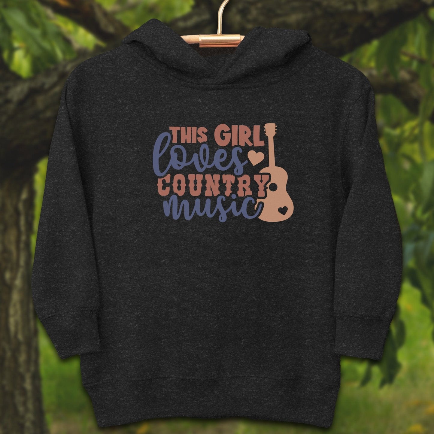 Youth Shirts Hooded Sweatshirt Toddler / 2T / Black This Girl Loves Country Music - Youth Shirt