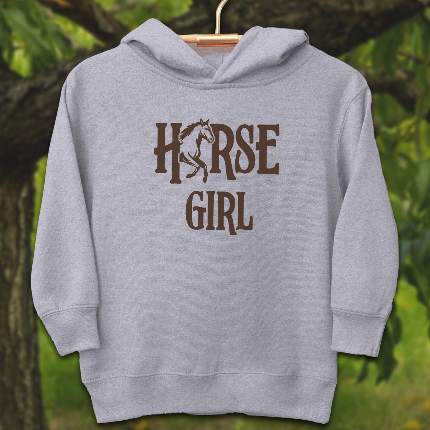 Youth Shirts Hooded Sweatshirt Toddler / 2T / Heather Horse Girl - Youth Shirt