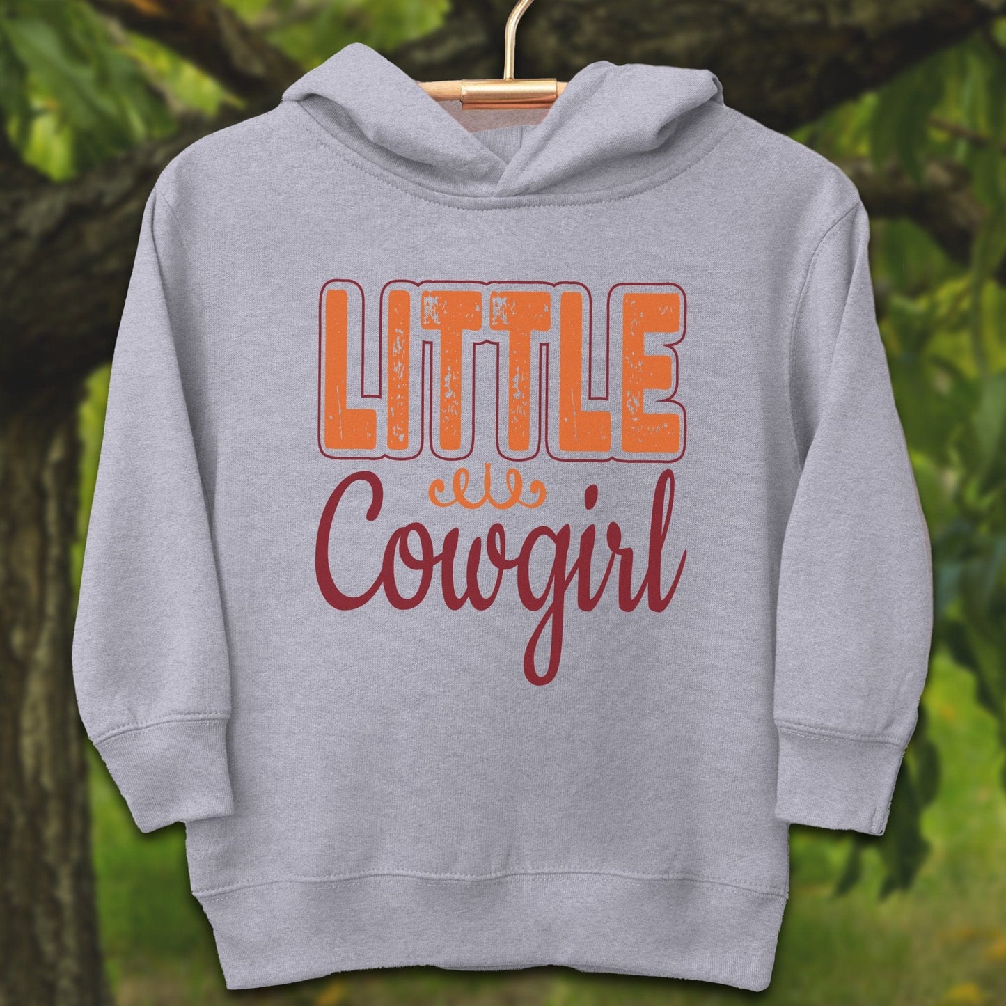 Youth Shirts Hooded Sweatshirt Toddler / 2T / Heather Little Cowgirl - Youth Shirt