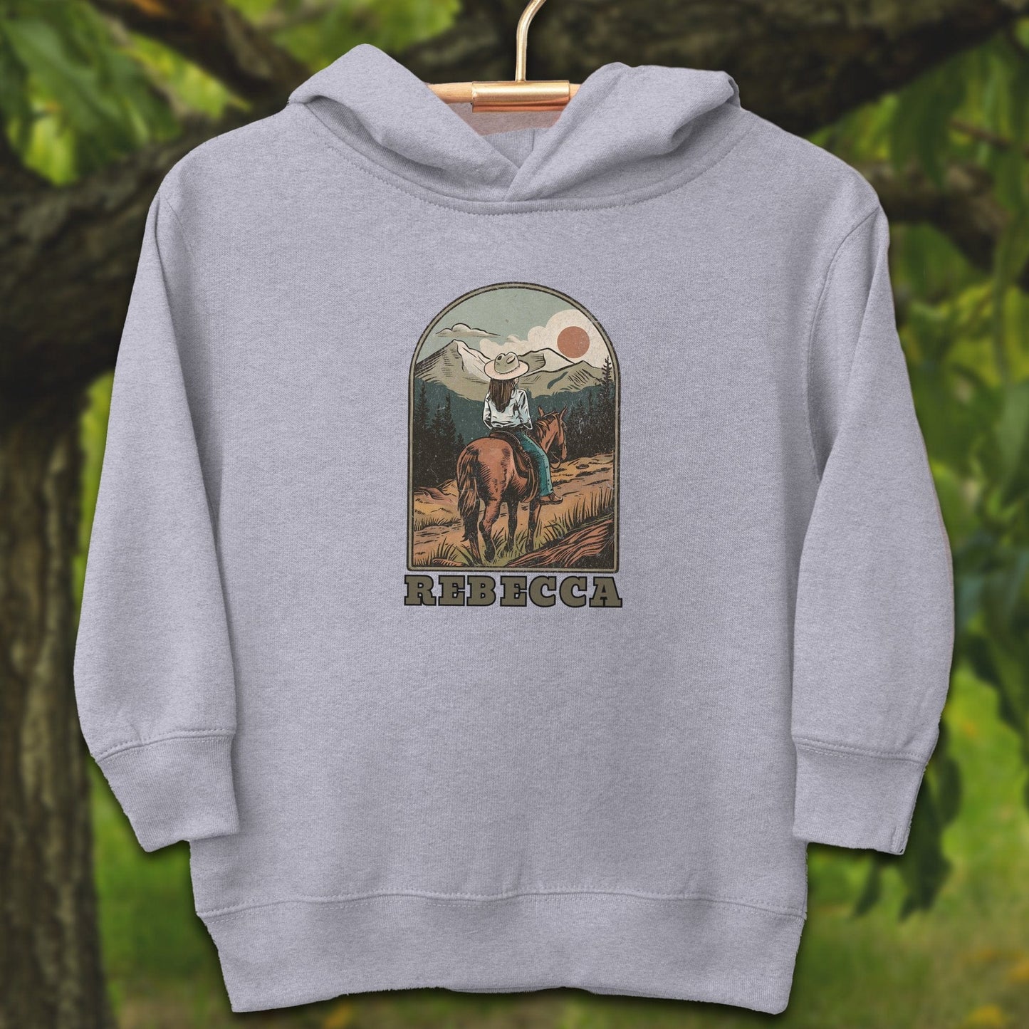 Youth Shirts Hooded Sweatshirt Toddler / 2T / Heather Personalized Horseback Adventure - Youth Shirt