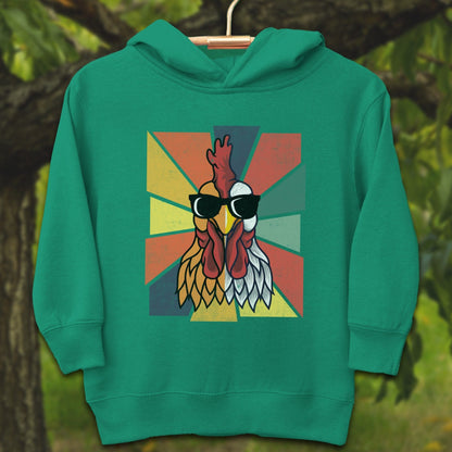 Youth Shirts Hooded Sweatshirt Toddler / 2T / Kelly Cool Rooster - Youth Shirt