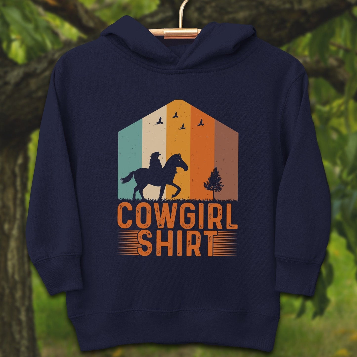 Youth Shirts Hooded Sweatshirt Toddler / 2T / Navy Cowgirl - Youth Shirt