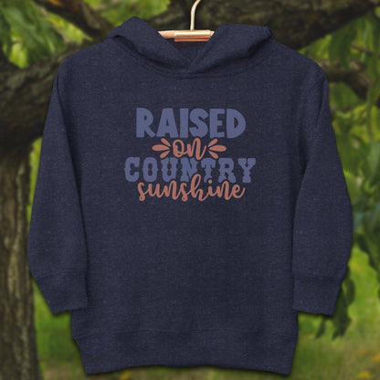 Youth Shirts Hooded Sweatshirt Toddler / 2T / Navy Raised on Country Sunshine - Youth Shirt