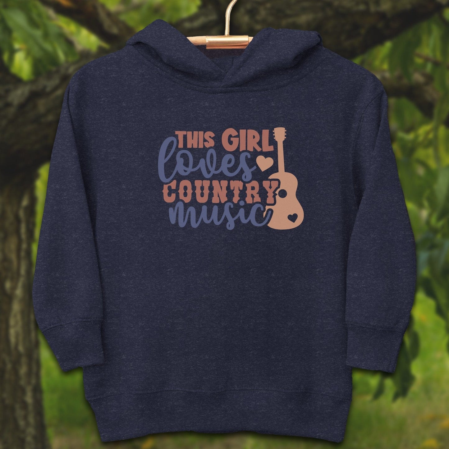 Youth Shirts Hooded Sweatshirt Toddler / 2T / Navy This Girl Loves Country Music - Youth Shirt