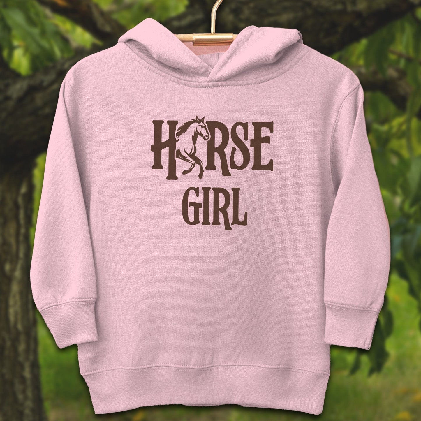 Youth Shirts Hooded Sweatshirt Toddler / 2T / Pink Horse Girl - Youth Shirt