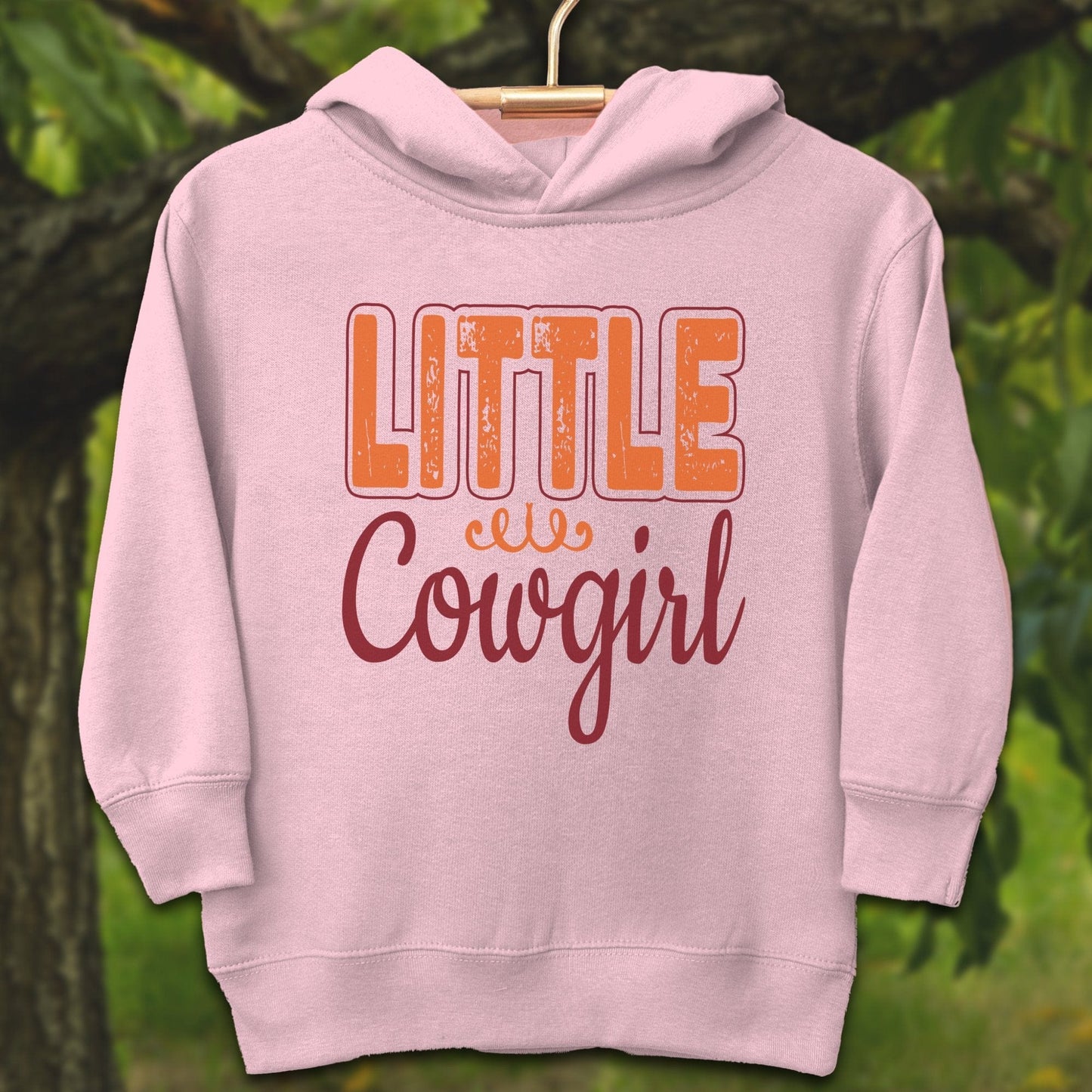 Youth Shirts Hooded Sweatshirt Toddler / 2T / Pink Little Cowgirl - Youth Shirt