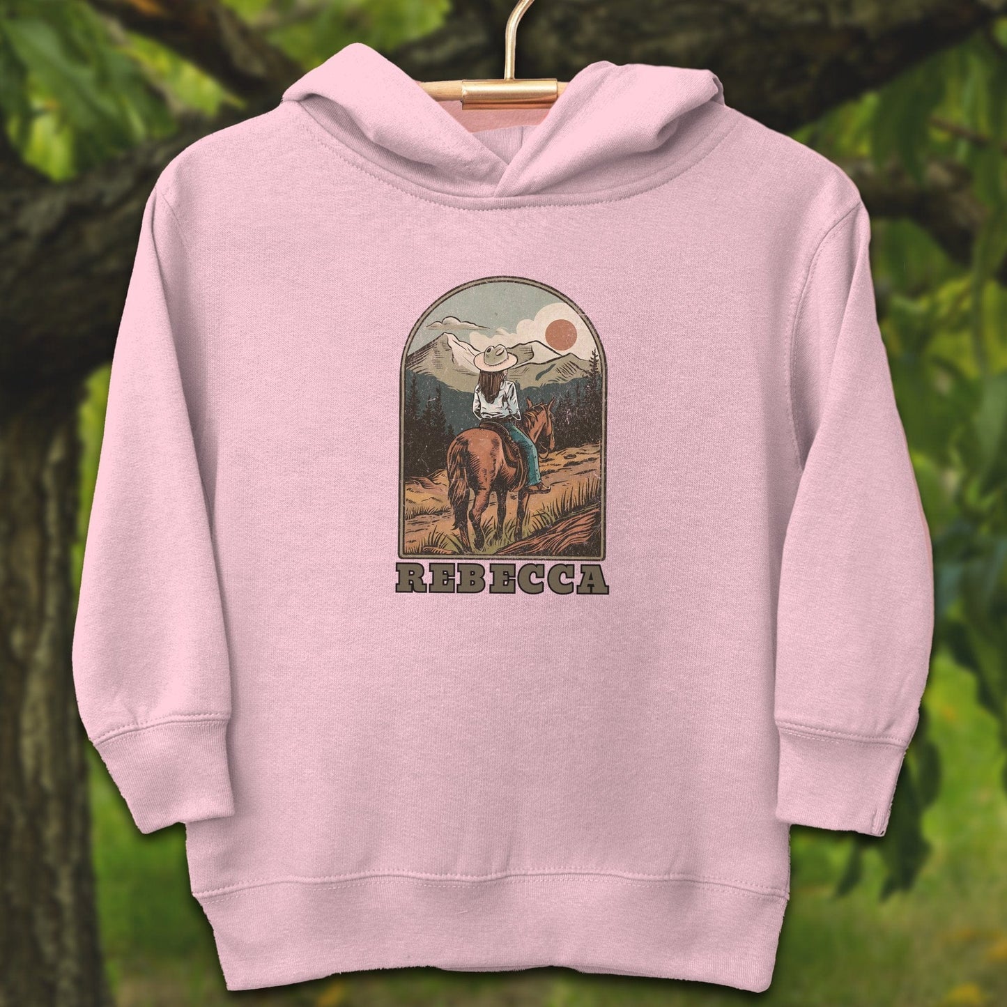 Youth Shirts Hooded Sweatshirt Toddler / 2T / Pink Personalized Horseback Adventure - Youth Shirt