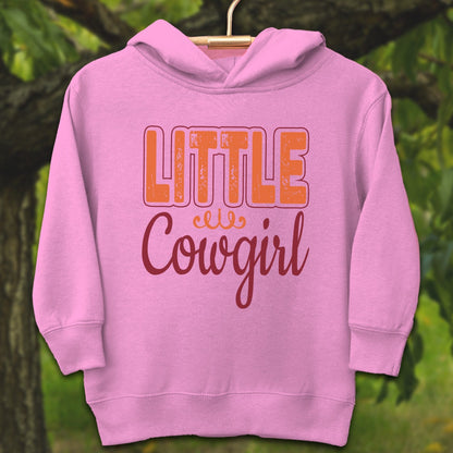 Youth Shirts Hooded Sweatshirt Toddler / 2T / Raspberry Little Cowgirl - Youth Shirt