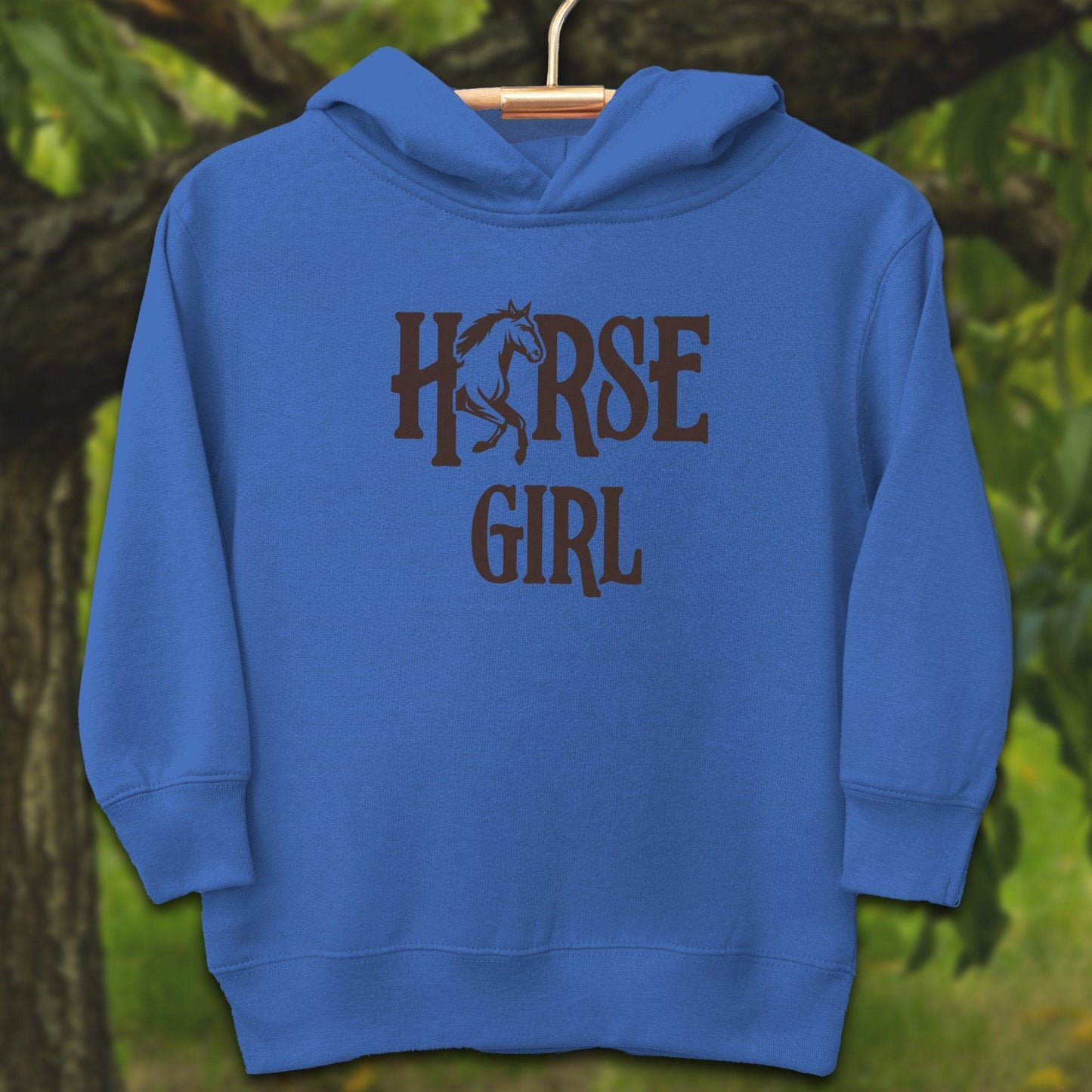 Youth Shirts Hooded Sweatshirt Toddler / 2T / Royal Horse Girl - Youth Shirt