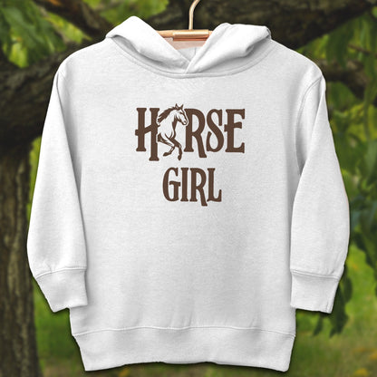 Youth Shirts Hooded Sweatshirt Toddler / 2T / White Horse Girl - Youth Shirt