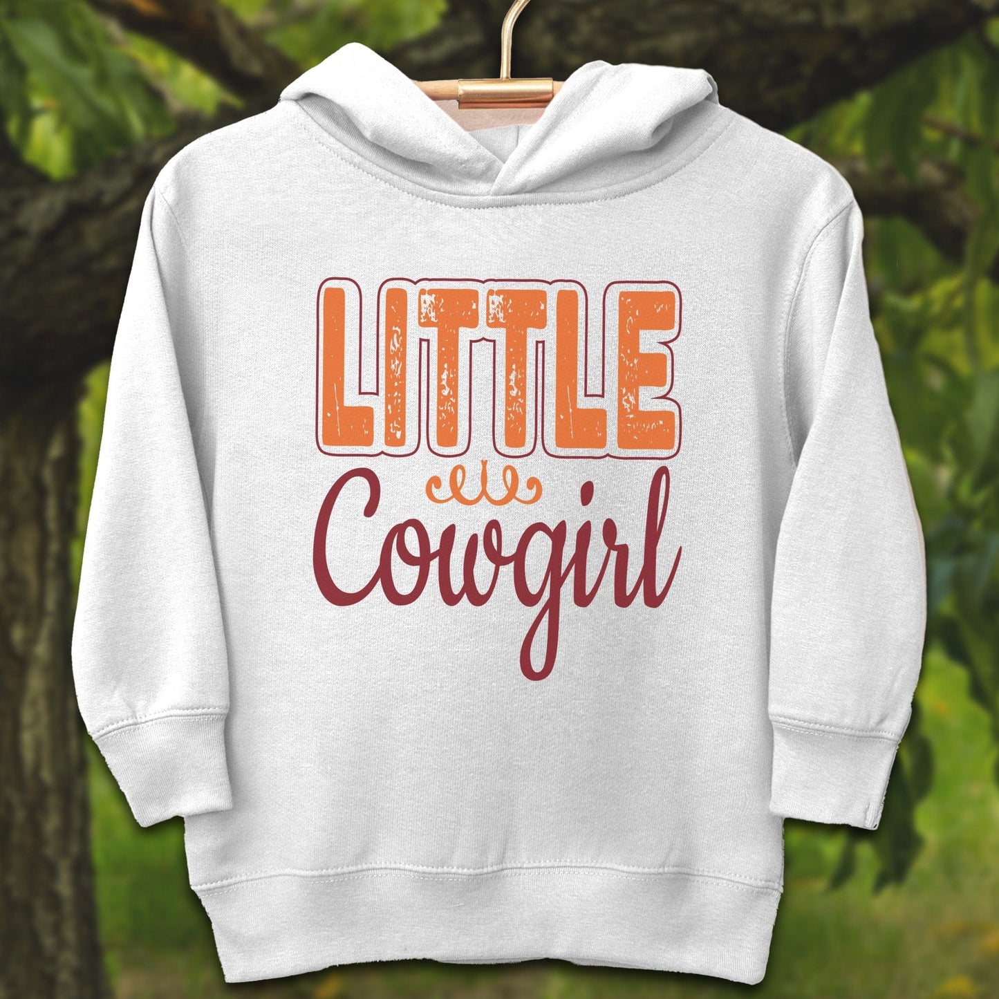 Youth Shirts Hooded Sweatshirt Toddler / 2T / White Little Cowgirl - Youth Shirt