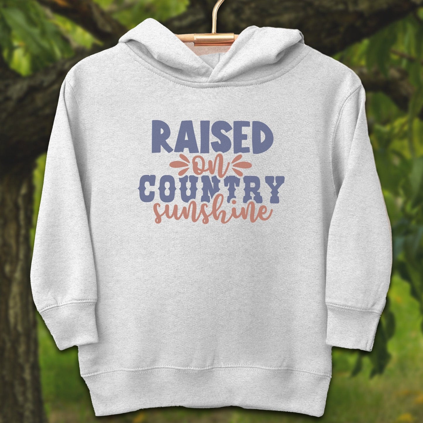 Youth Shirts Hooded Sweatshirt Toddler / 2T / White Raised on Country Sunshine - Youth Shirt