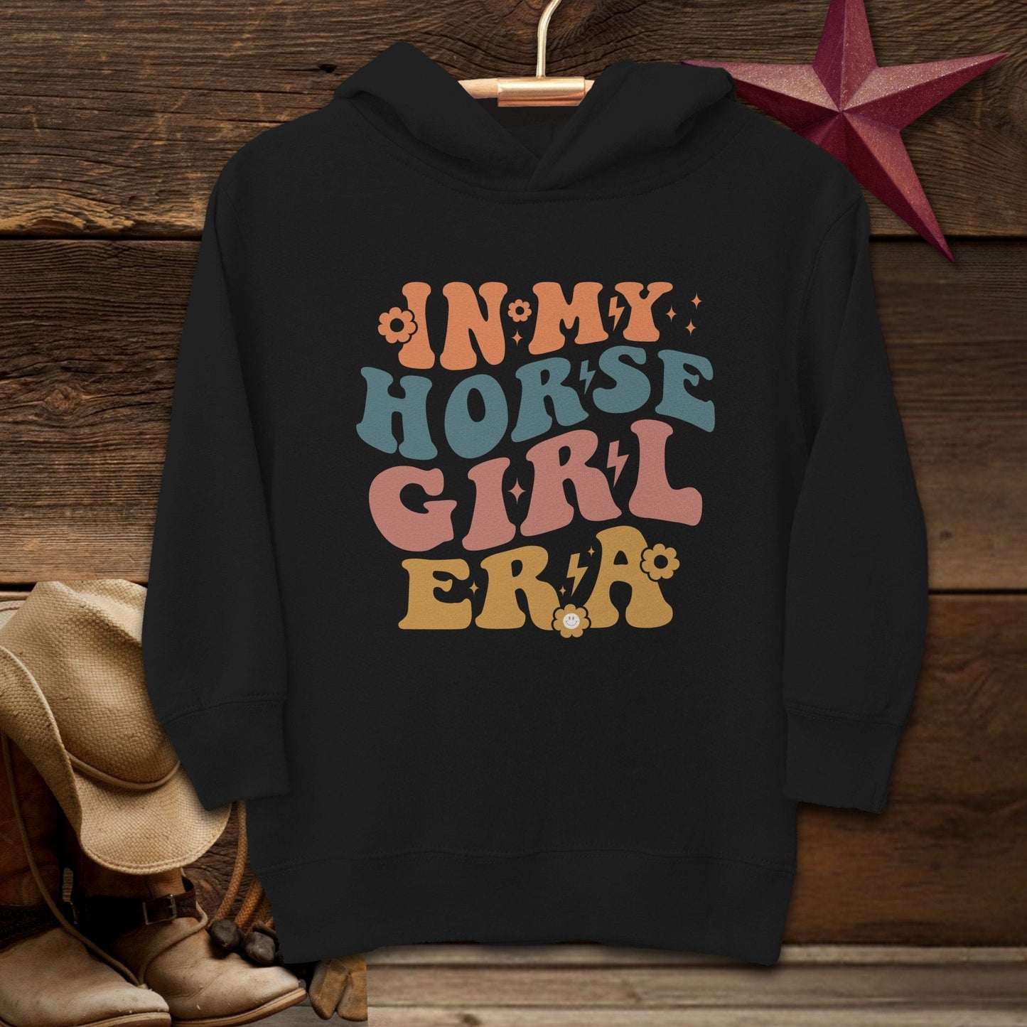 Youth Shirts Hooded Sweatshirt Toddler / Black / 2T In My Horse Girl Era Shirt