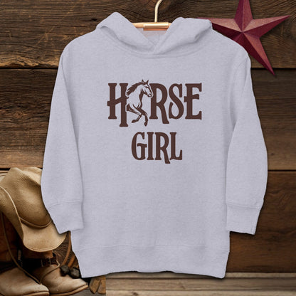 Youth Shirts Hooded Sweatshirt Toddler / Heather / 2T Horse Girl - Toddler Shirt